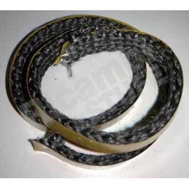 CUERDA ADHESIVA EN FIBRA DE VIDRIO 550&deg;C 10mm x 1mm