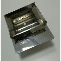 BRASERO 3 TROUS EN ACIER INOX - POELES 6-8 KW