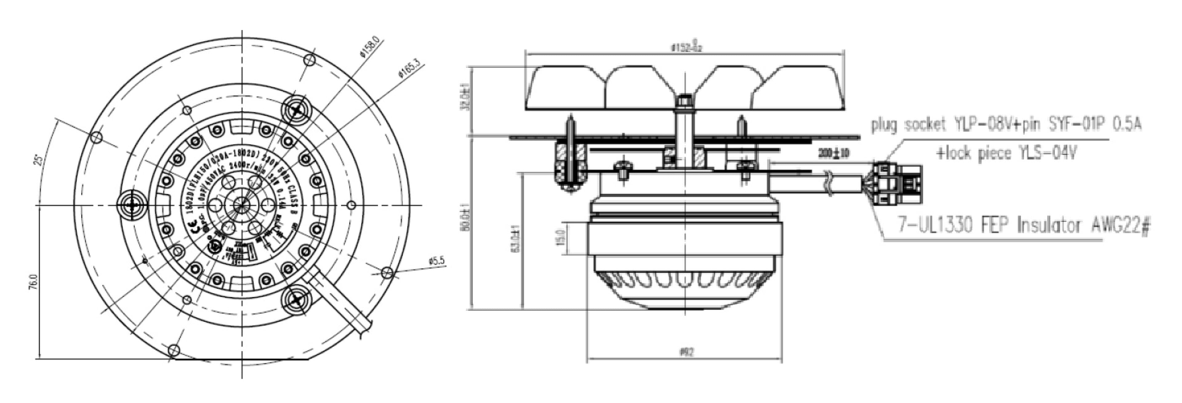 MOTORE FUMI CON ENCODER ( sost. EBM) 3