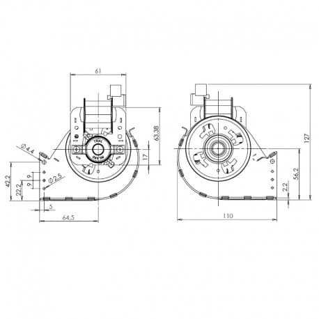 VENTILATORE TANGENZIALE 8 KW TFK745K-D8-PT150 230V50/60HZ 4
