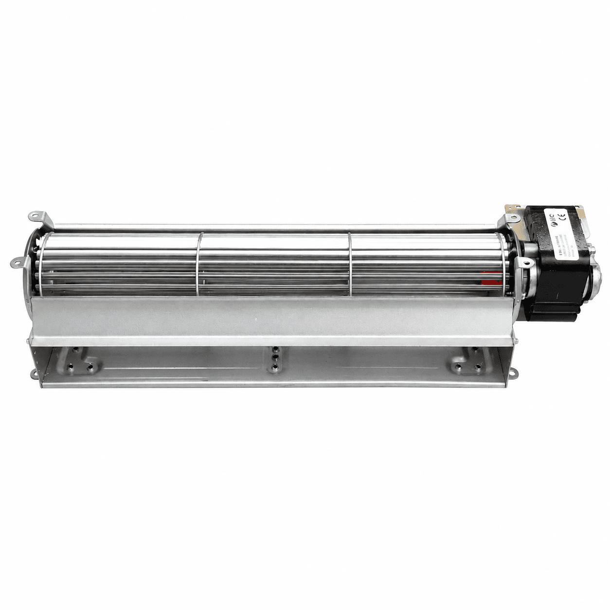 VENTILATORE TANGENZIALE 230V 50Hz PALA Ø60X300mm SU BRONZINE E CON TERMICA, MOTORE A DESTRA