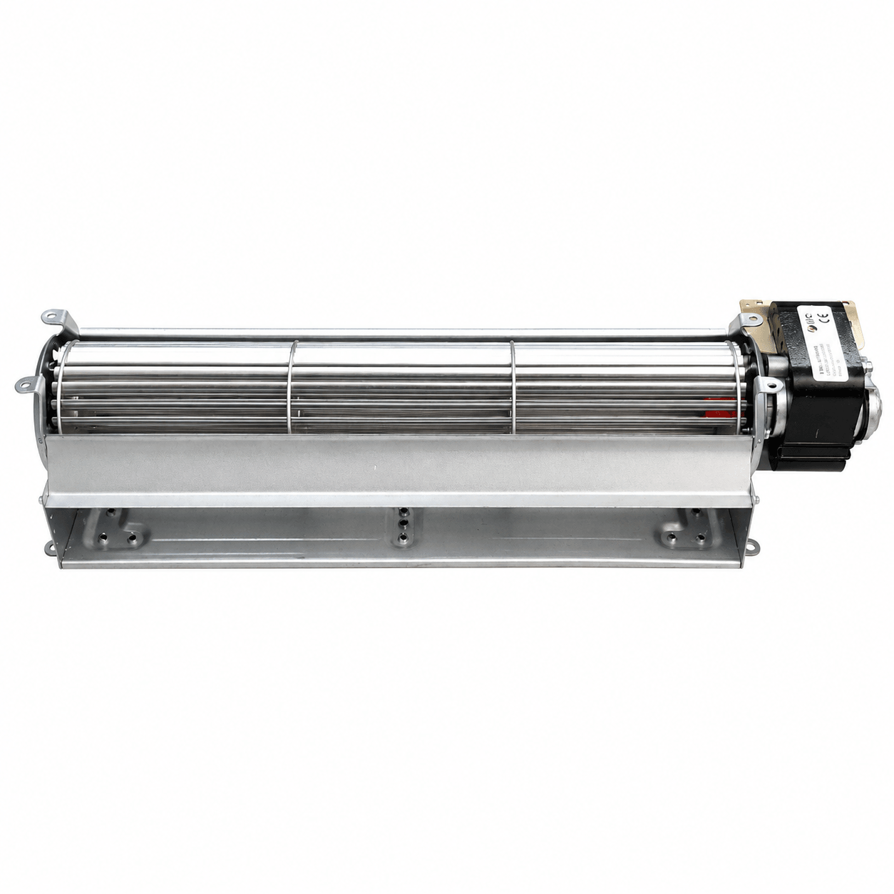 VENTILATORE TANGENZIALE 230V 50Hz PALA Ø60X300mm SU BRONZINE E CON TERMICA, MOTORE A DESTRA