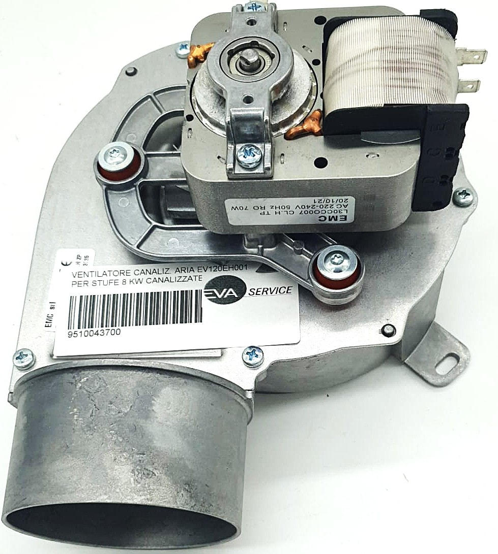 VENTILATORE CANALIZ. ARIA EV120EH001 PER STUFE 8 KW CANALIZZATE Ø 80