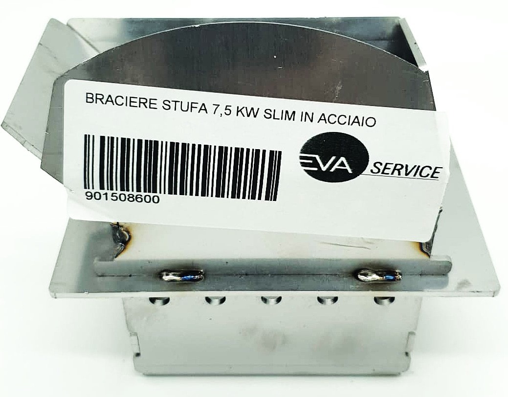 BRACIERE STUFA 7,5 KW SLIM IN ACCIAIO